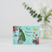 Carte de visite français minable de paon (Debout devant)