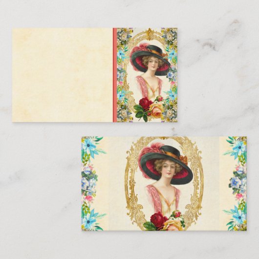 Carte de visite français vintage (Devant / Derrière)