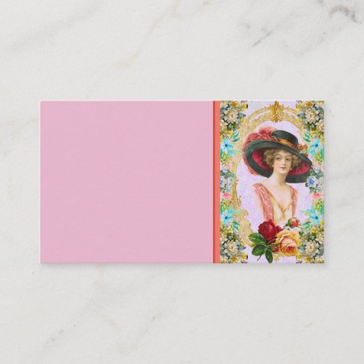 Carte de visite français vintage (Devant)