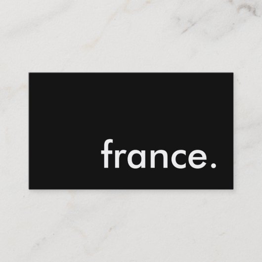 Carte De Visite france. (Devant)