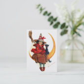 Carte De Visite Frances Brundage : Sorcière sur la lune de (Debout devant)