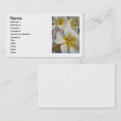 Carte De Visite Frangipani hawaïen (Devant / Derrière)