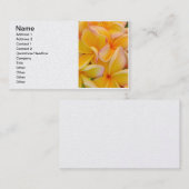 Carte De Visite Frangipani hawaïen (Devant / Derrière)