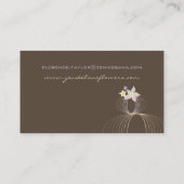 Carte De Visite Frangipani pourpre Ikebana Businesscards de (Dos)