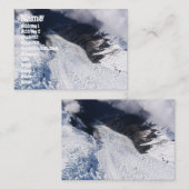 Carte De Visite Franz Josef Glacier Vue aérienne, Nouvelle-Zélande (Devant / Derrière)