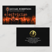 Carte De Visite Frappe Éclair Signal électrique (Devant / Derrière)