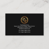 Carte De Visite Frappe Électricien éclair de vague électrique (Dos)