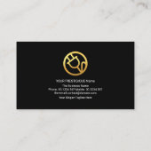 Carte De Visite Frappe Hot Electrical Lightning Gold Bulb (Dos)