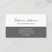 Carte De Visite Frapper sur la porte blanche drôle d'ouverture d'a (Dos)