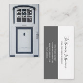 Carte De Visite Frapper sur la porte blanche drôle d'ouverture d'a (Devant / Derrière)