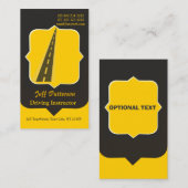 Carte De Visite Frappez la route ! Pilote d'instructeur de conduit (Devant / Derrière)