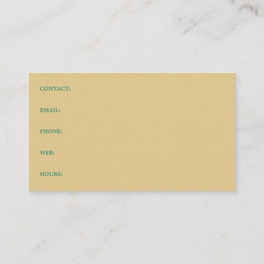 Carte De Visite Frédéric Pastel (Dos)