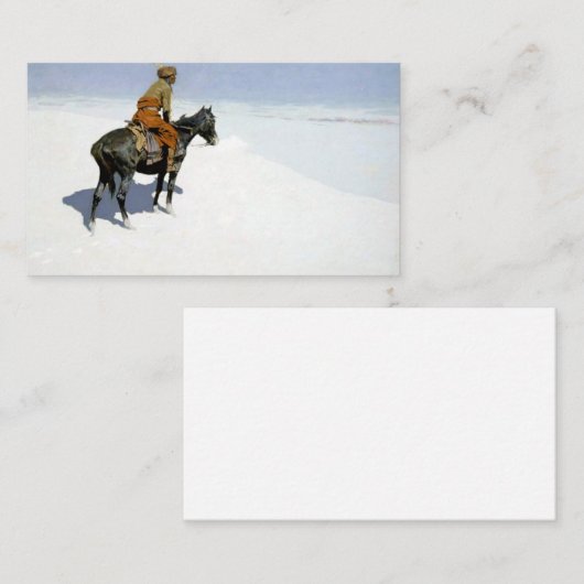 Carte De Visite Frederic Remington (Devant / Derrière)