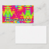 Carte De Visite FREEDOM QUEST INC ( vous pouvez modifier les mots  (Devant / Derrière)