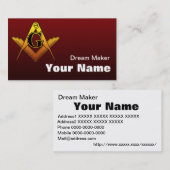 Carte De Visite Freemason mark 1 (Devant / Derrière)