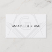 Carte de visite Freemason - Masonic Custom Card (Dos)