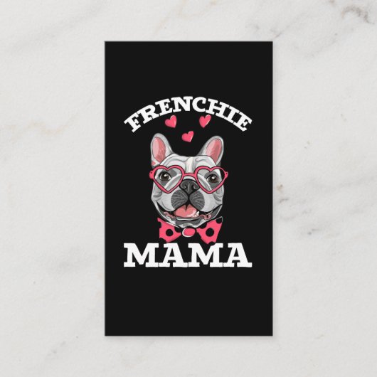 Carte De Visite French Bulldog Mama Funny Frenchie Maman (Devant)