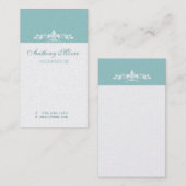 Carte De Visite French Fleur De Lis Motif avec du charme (Devant / Derrière)