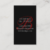 Carte De Visite frentry bird retro botanical red cherry (Dos)