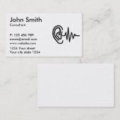 Carte De Visite Fréquence d'oreille (Devant / Derrière)