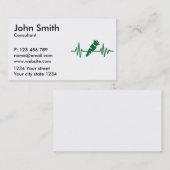 Carte De Visite Fréquence végétarienne (Devant / Derrière)