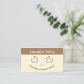 Carte De Visite Friandises biscuits Donut mignon (Debout devant)
