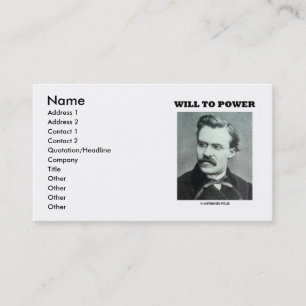 Carte De Visite Friedrich Nietzsche actionnera