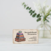Carte De Visite Friperie - Style Vintage (Debout devant)