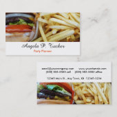 Carte De Visite Fritures des hamburgers n (Devant / Derrière)