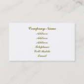 CARTE DE VISITE FROG (Dos)