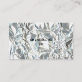 Carte de visite froissé d'amusement d'aluminium (Dos)