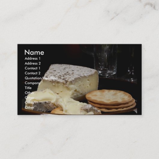 Carte De Visite Fromage (Devant)