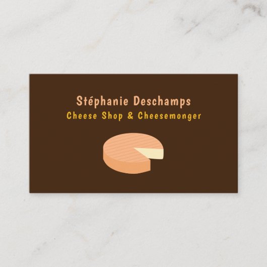Carte De Visite Fromage (Devant)