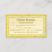 Carte De Visite Fromage Conception, fromage (Dos)