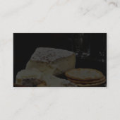 Carte De Visite Fromage et biscuits de brie (Dos)
