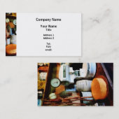 Carte De Visite Fromage, Saucisse et Balance (Devant / Derrière)