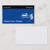 Carte De Visite Fromage Souris Art - Deux souris (Devant / Derrière)