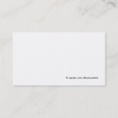 Carte de visite frontalier des Empreintes de patte (Dos)