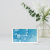 Carte De Visite Frontière bleu moderne (Debout devant)