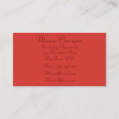 Carte De Visite Frontière botanique (Dos)