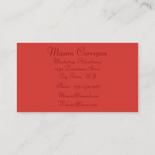 Carte De Visite Frontière botanique (Dos)