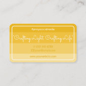 Carte De Visite Frontière Carré moderne Pastel Rainbow Ombre Honey (Dos)