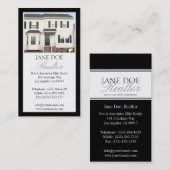 Carte De Visite Frontière de manuscrit de photo de platine d'agent (Devant / Derrière)