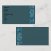 Carte De Visite Frontière de Pebbled (Devant / Derrière)