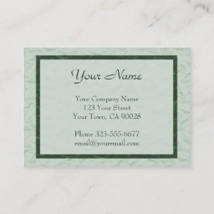 Carte De Visite frontière de texture de Livre vert