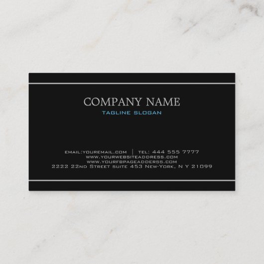 Carte De Visite Frontière florale argentée (Dos)