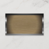 Carte De Visite Frontière métallique et Arrière - plan | Monogramm (Dos)