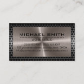 Carte De Visite Frontière moderne élégante inoxydable en bronze (Dos)