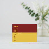 Carte de visite frontière rouge (Debout devant)