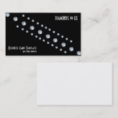 Carte de visite frontière simple en diamant (Devant / Derrière)